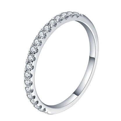Sterling Silver Moissanite Ring