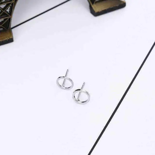Circle Stud Earrings