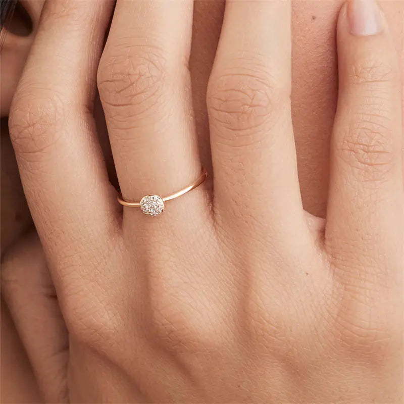 Dainty Solitaire Ring