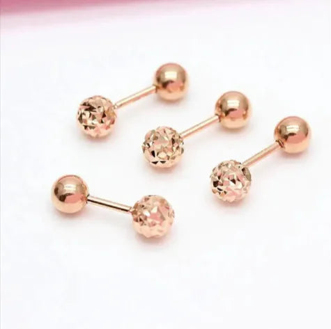 Elegant Minimalist Ball Stud Earrings