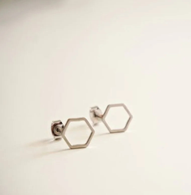 Hexagon Earrings