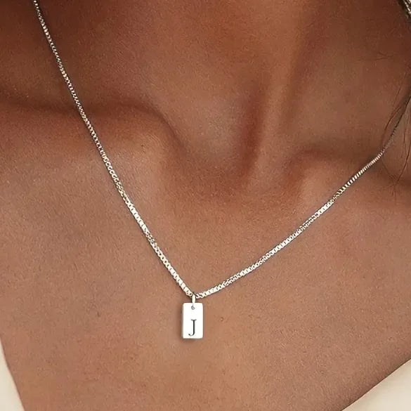 Initial Bar Necklace