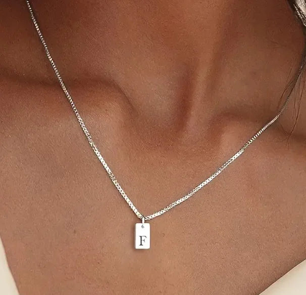 Initial Bar Necklace