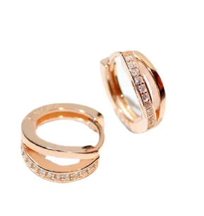 Double Hoop Stud Earrings
